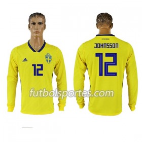 Camisetas Suecia Johnsson 12 Primera Equipacion Mundial 2018 Manga Larga